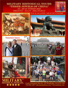 Military Historical Tours “Three Jewels of China”