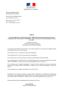 Direction Départementale Des Territoires De La Nièvre Service Eau