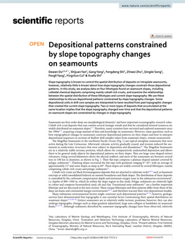 Depositional Patterns Constrained by Slope Topography Changes On