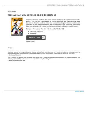 Find Kindle / Animal Man Vol. 5 Evolve Or Die the New 52