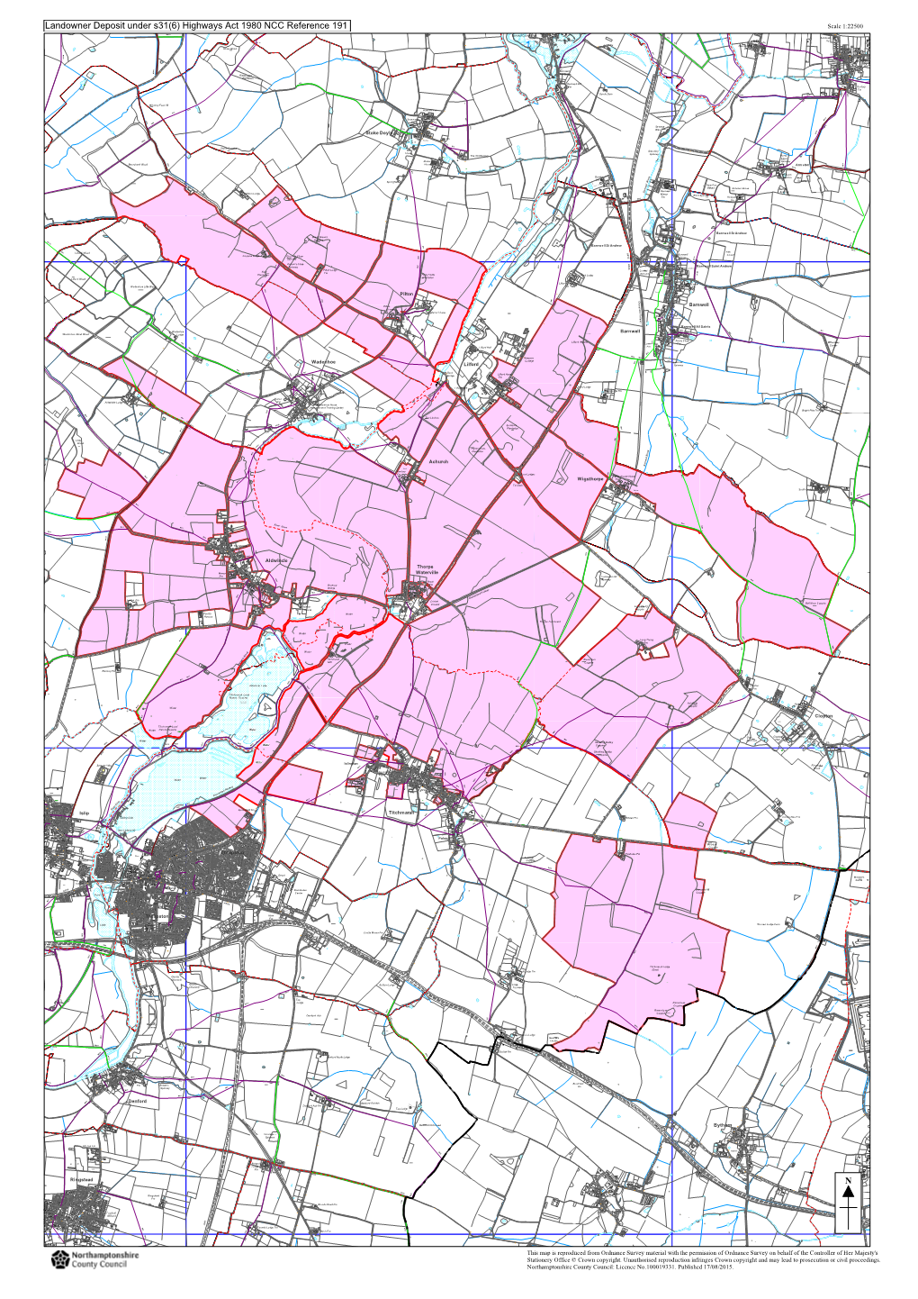 N Landowner Deposit Under S31(6) Highways Act 1980 NCC Reference