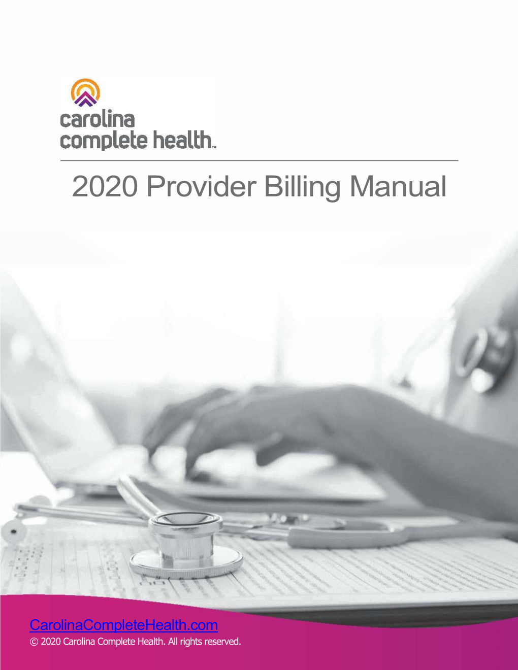 2020 Provider Billing Manual