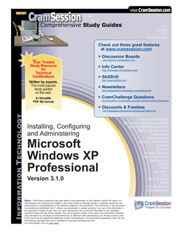 Microsoft Windows XP Professional Version 3.1.0