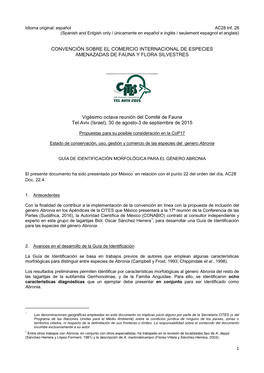 Convención Sobre El Comercio Internacional De Especies Amenazadas De Fauna Y Flora Silvestres