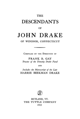 John Drake of Windsor, Connecticut