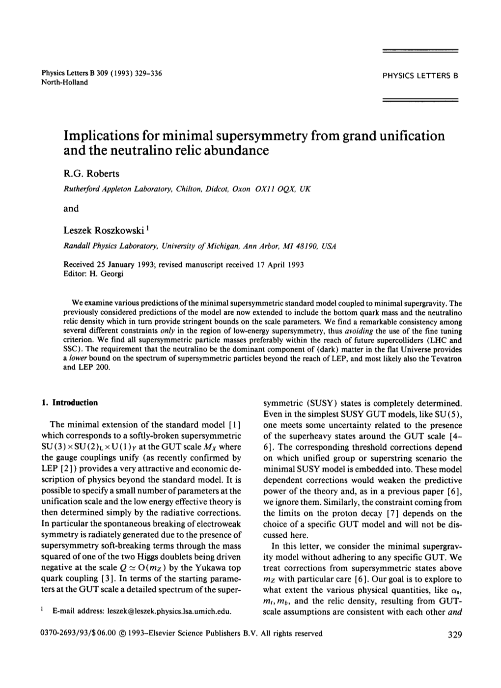 Implications for Minimal Supersymmetry from Grand Unification and the Neutralino Relic Abundance