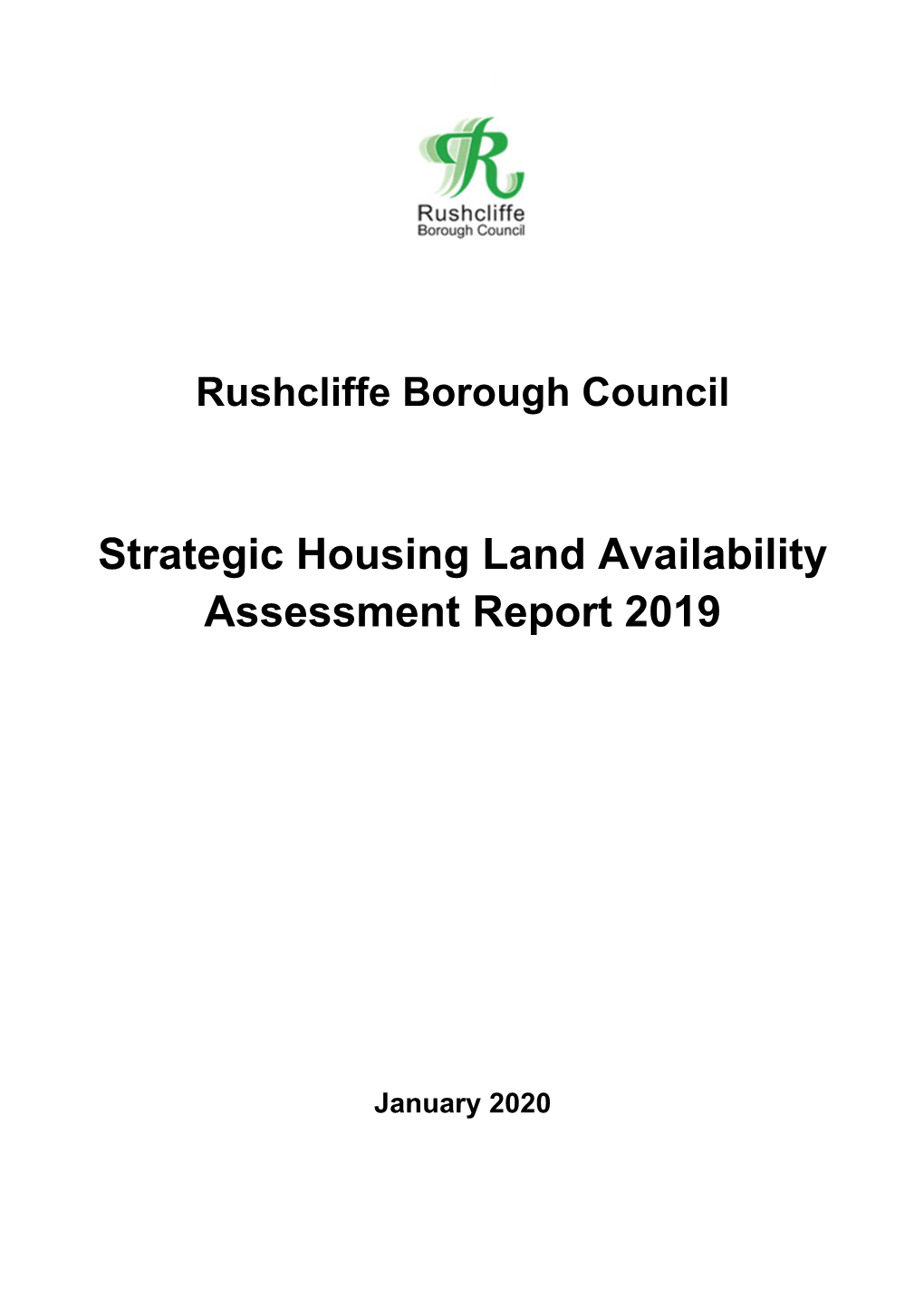 Strategic Housing Land Availability Assessment Report 2019