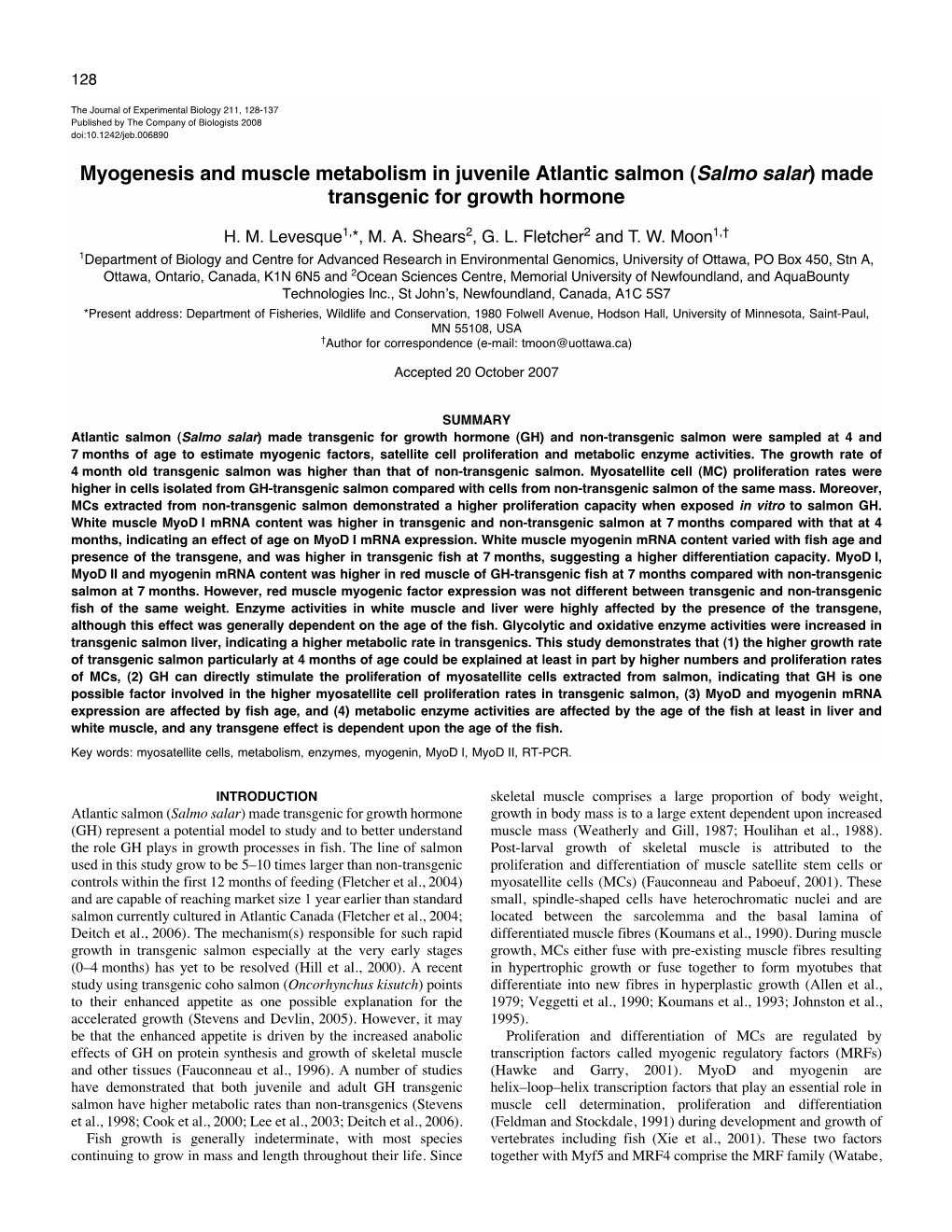 Made Transgenic for Growth Hormone