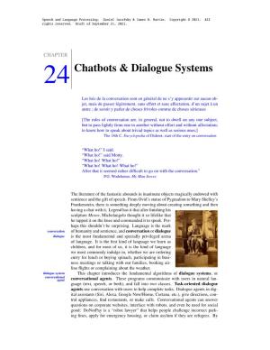 24Chatbots & Dialogue Systems