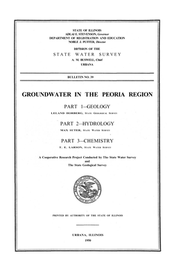 Groundwater in the Peoria Region
