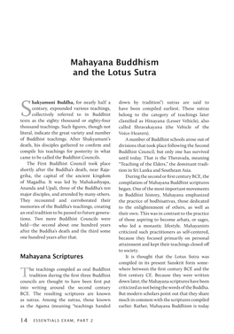 Mahayana Buddhism and the Lotus Sutra