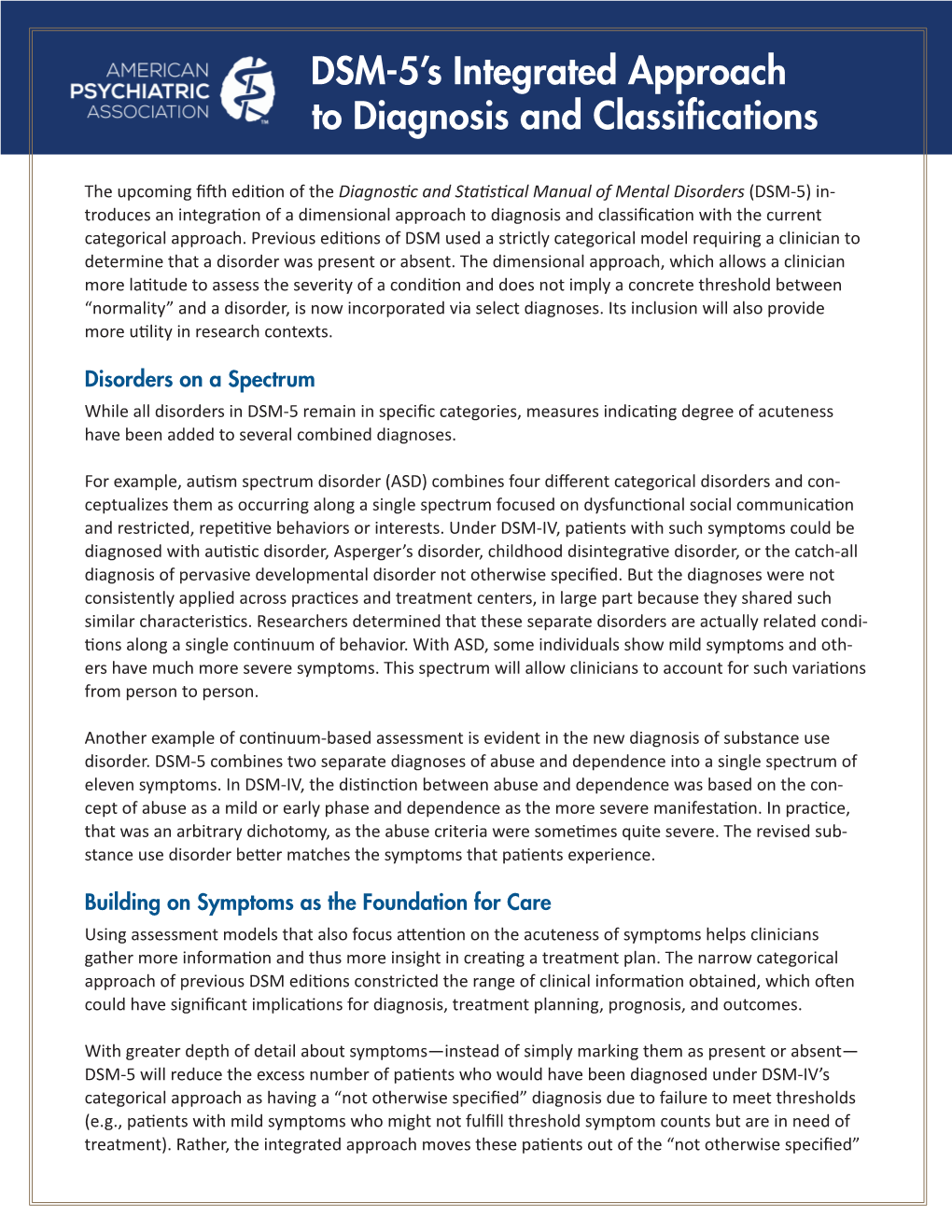 dsm-5-s-integrated-approach-to-diagnosis-and-classifications-docslib