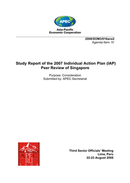 Peer Review of Singapore