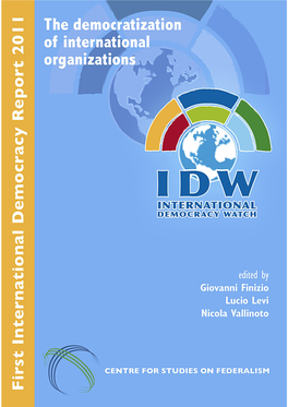 Introduction1 2 Since World War II, International Parliamentary Institutions (Ipis) Have Mushroomed