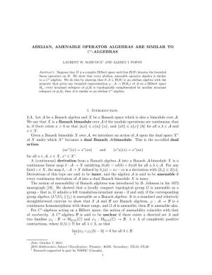 Abelian, Amenable Operator Algebras Are Similar to C∗-Algebras