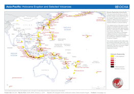 Asia-Pacific: Holocene Eruption and Selected Volcanoes