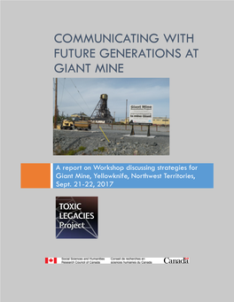 Communicating with Future Generations at Giant Mine