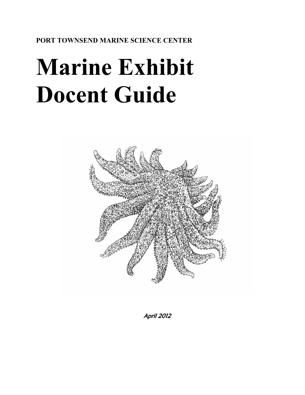 Marine Biology Basics……………………………………………………12 Marine Biology Basics (Tank