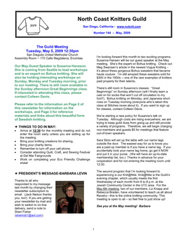 2009 5 May SDNCKG Newsletter