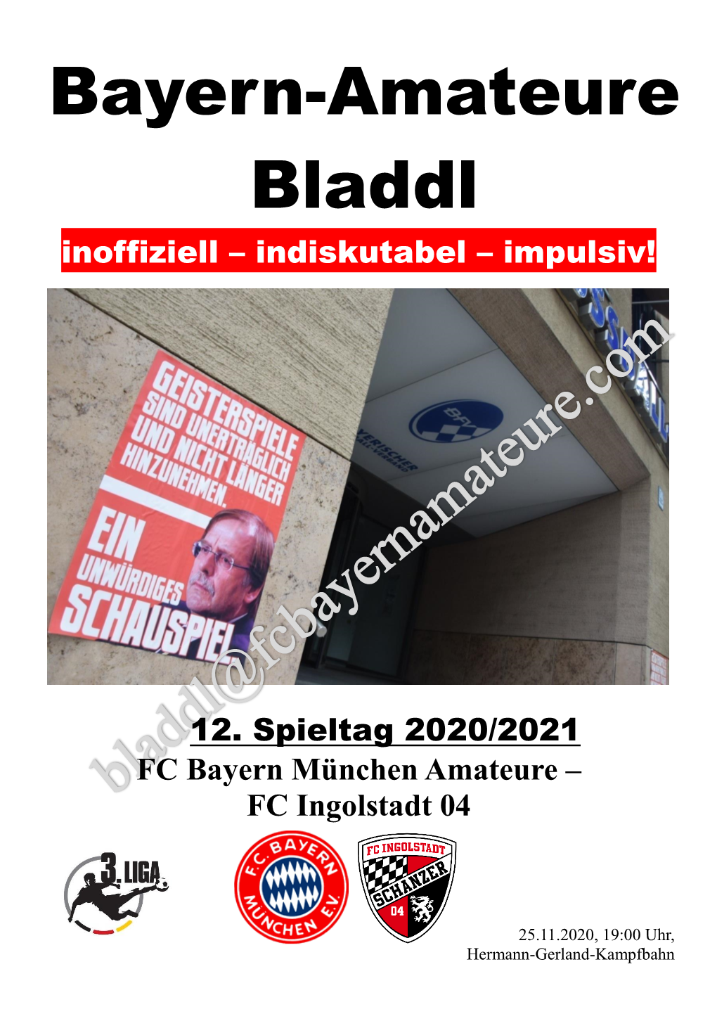 Bayern-Amateure Bladdl Inoffiziell – Indiskutabel – Impulsiv!