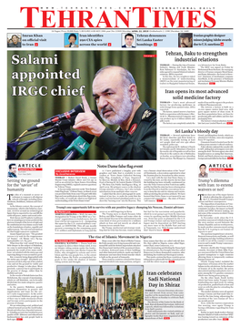 Salami Appointed IRGC Chief