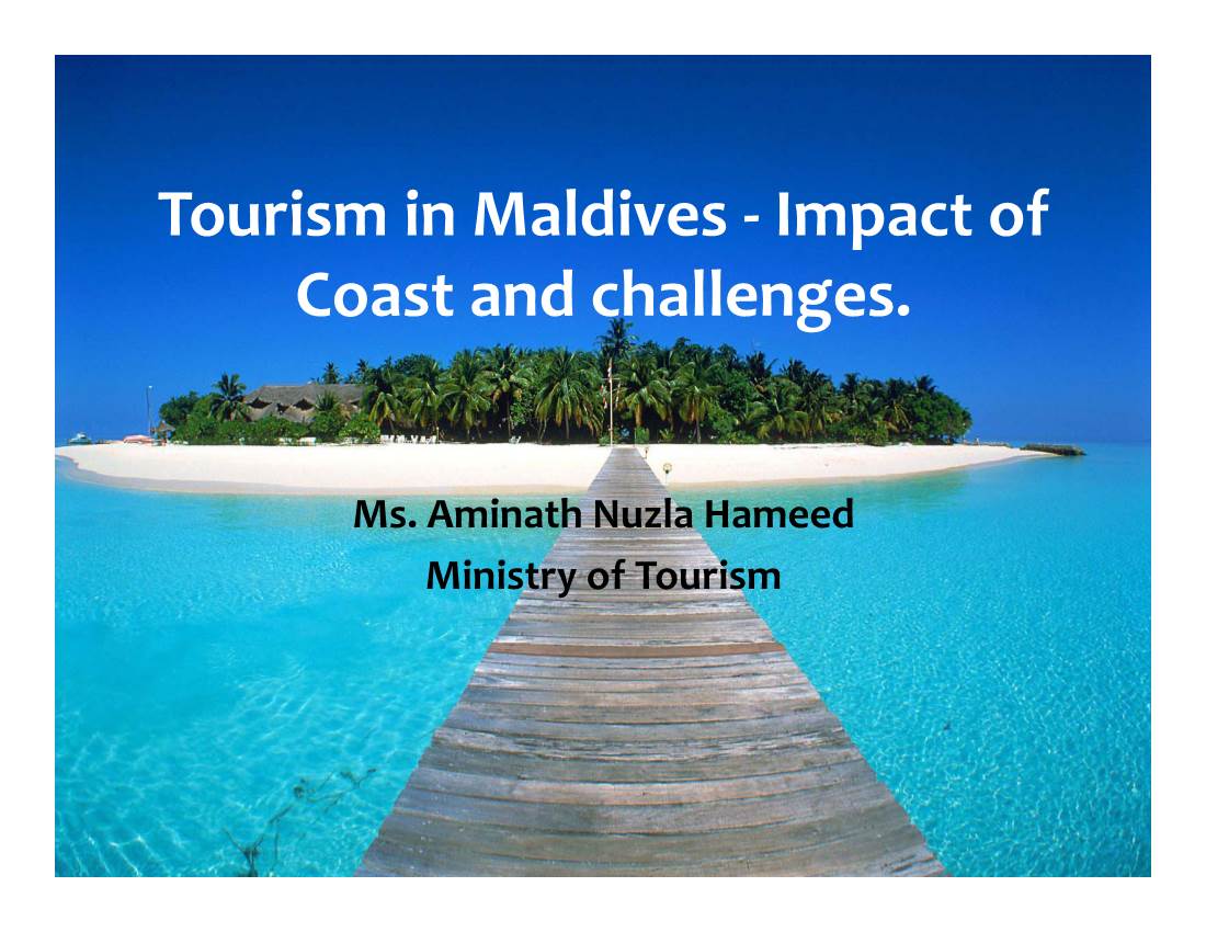 impact of tourism in maldives