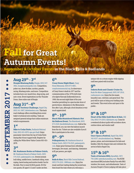 Fallfor Great Autumn Events!