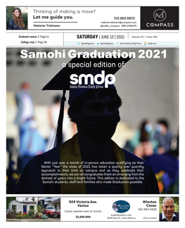 Samohi Graduation 2021 a Special Edition Of