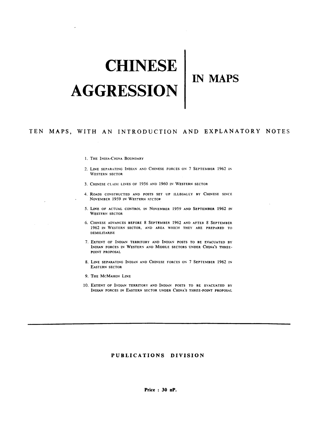 Chinese Aggression in Maps