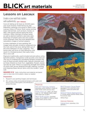 Lessons on Lascaux