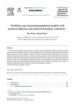 Nonlinear Age-Structured Population Models with Nonlocal Diffusion and Nonlocal Boundary Conditions
