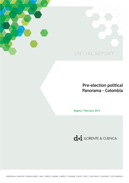 Pre-Election Political Panorama – Colombia SPECIAL REPORT