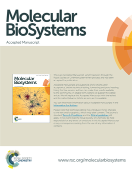Molecular Biosystems Accepted Manuscript