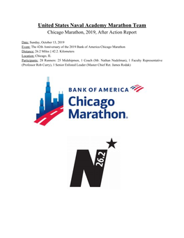 Chicago Marathon, 2019, After Action Report