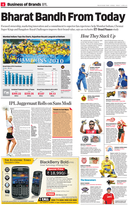 How They Stack up IPL Juggernaut Rolls on Sans Modi