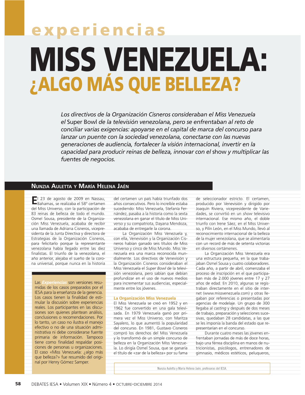 Miss Venezuela: ¿Algo Más Que Belleza?