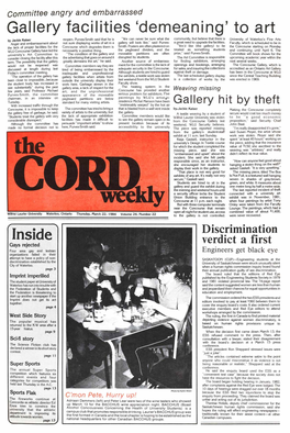 The Cord Weekly (March 22, 1984)