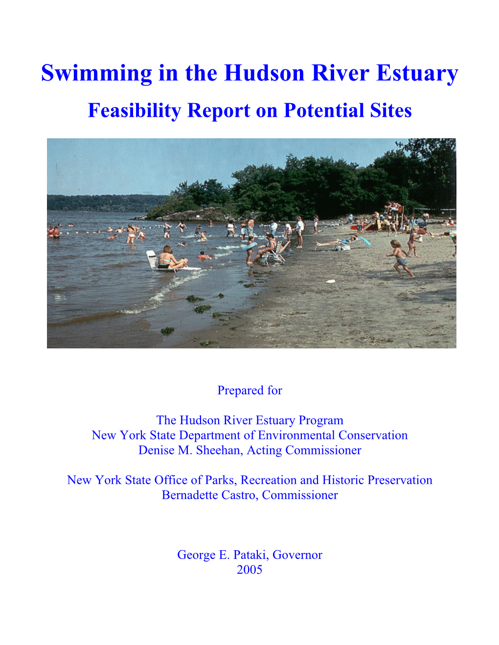 Swimming in the Hudson River Estuary Section