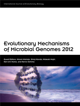 Evolutionary Mechanisms of Microbial Genomes 2012