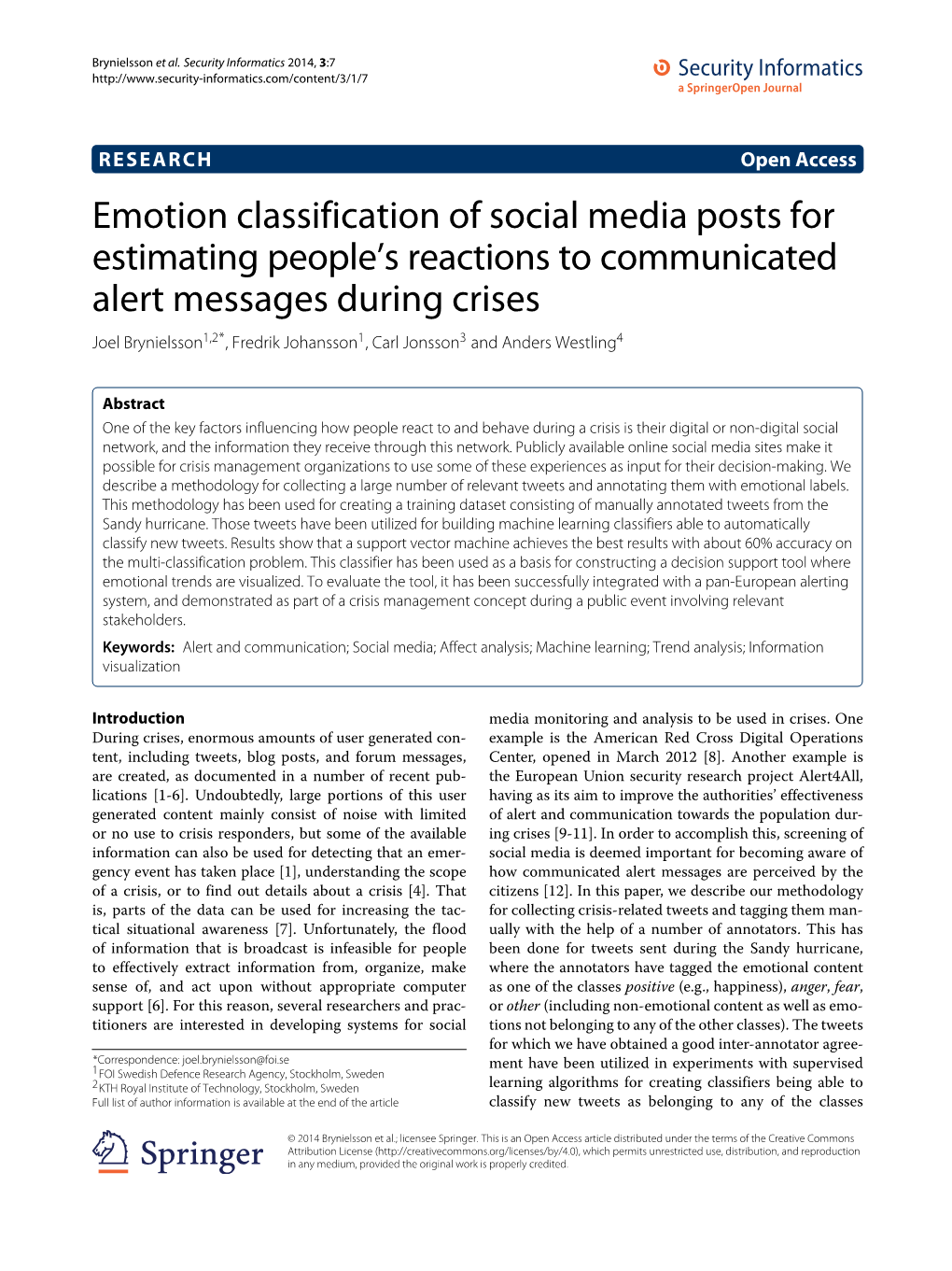 Emotion Classification Of Social Media Posts For Estimating People's ...