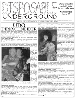 Disposable Underground