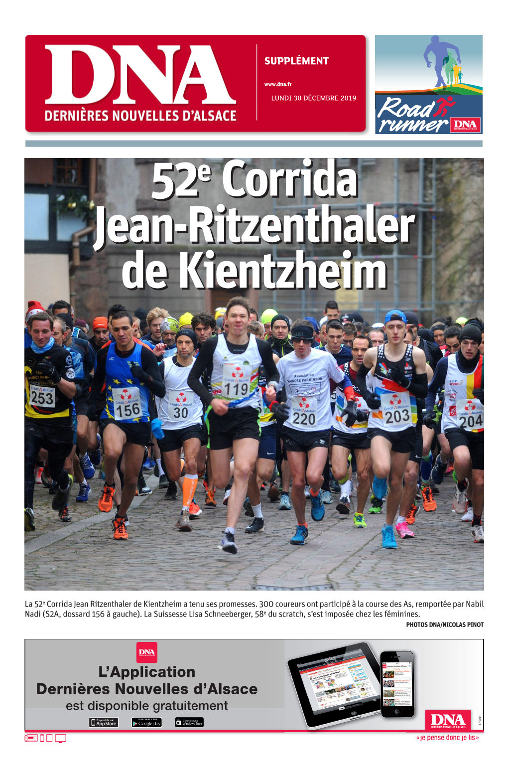 52E Corrida Jean-Ritzenthaler De Kientzheim > Lundi 30 Décembre 2019