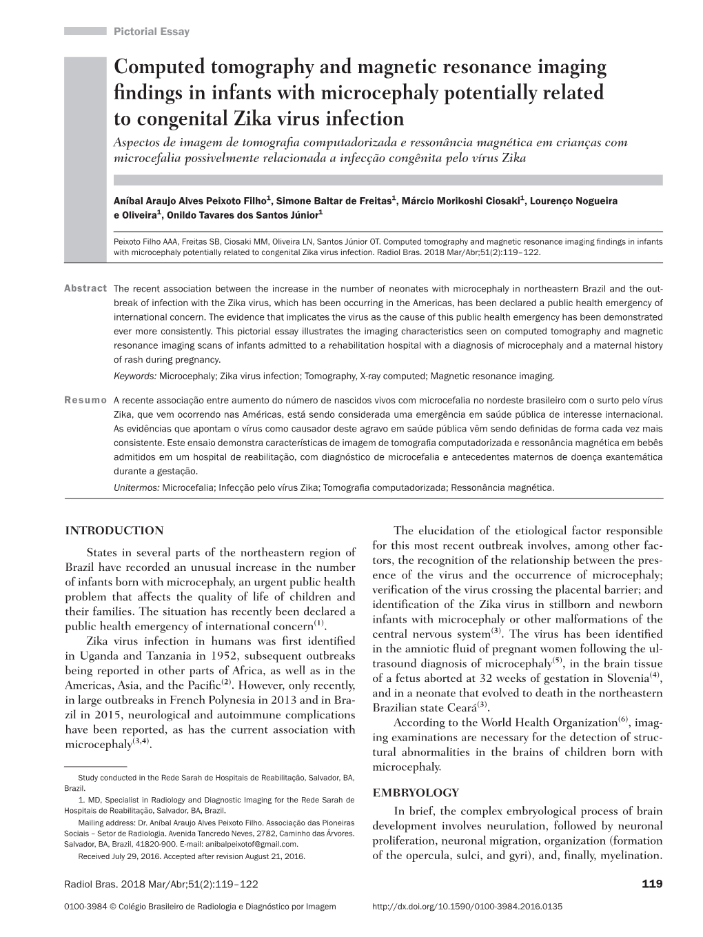 Computed Tomography and Magnetic Resonance Imaging Findings In