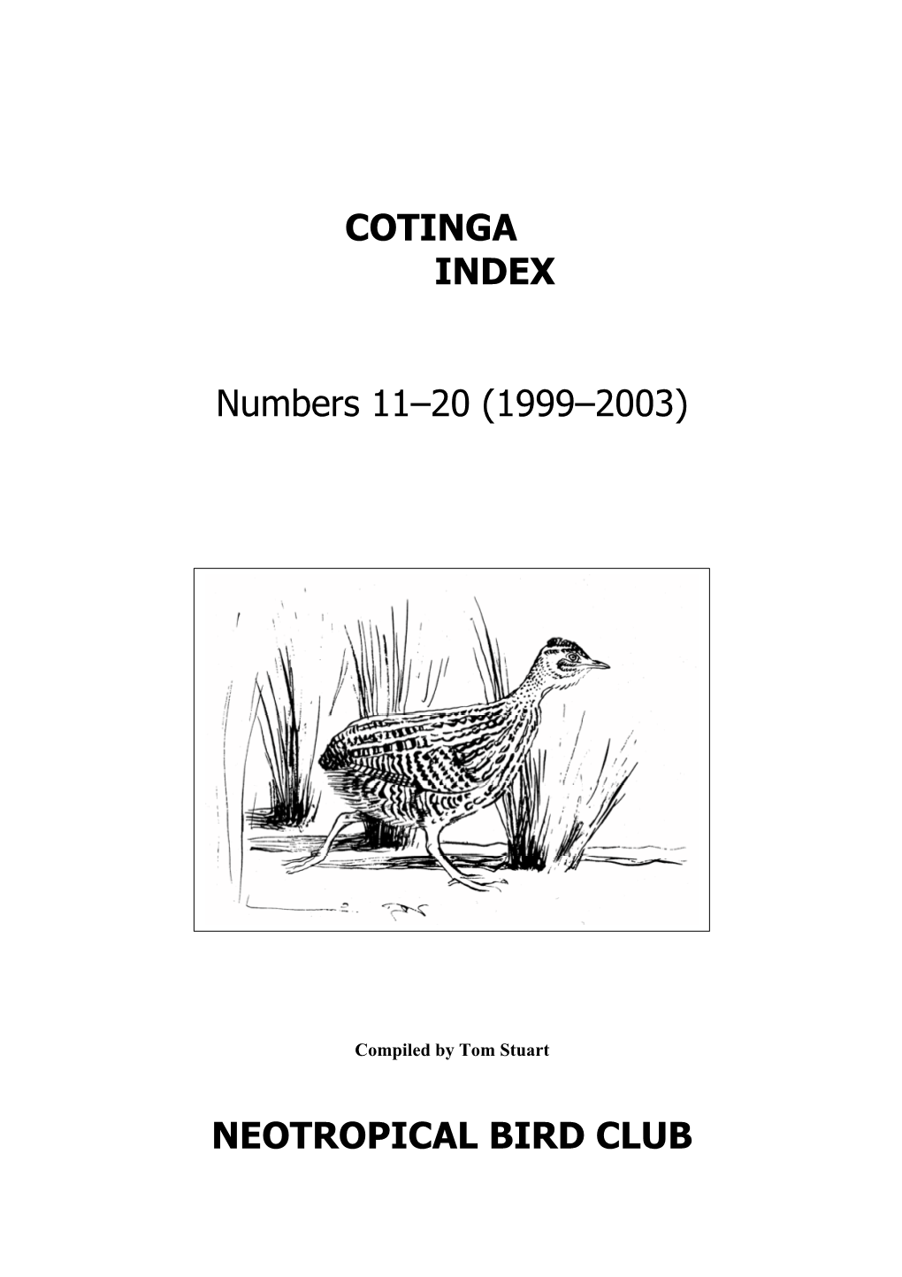 Cotinga 11–20