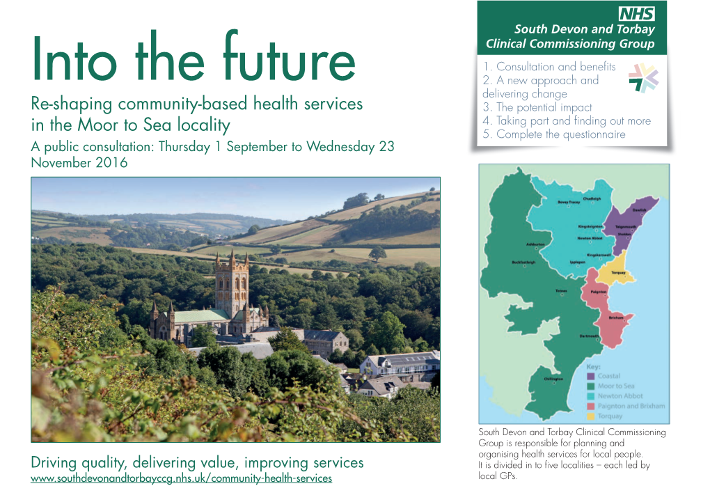 Consultation Summary Moor to Sea.Indd