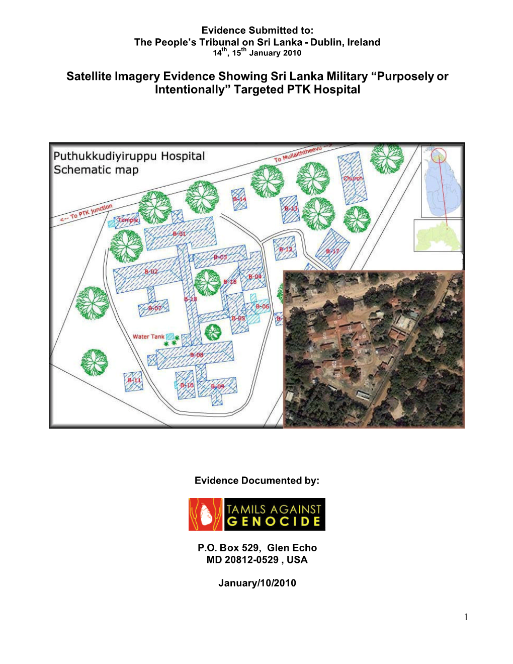 Satellite Imagery Evidence of Shelling of PTK Hospital