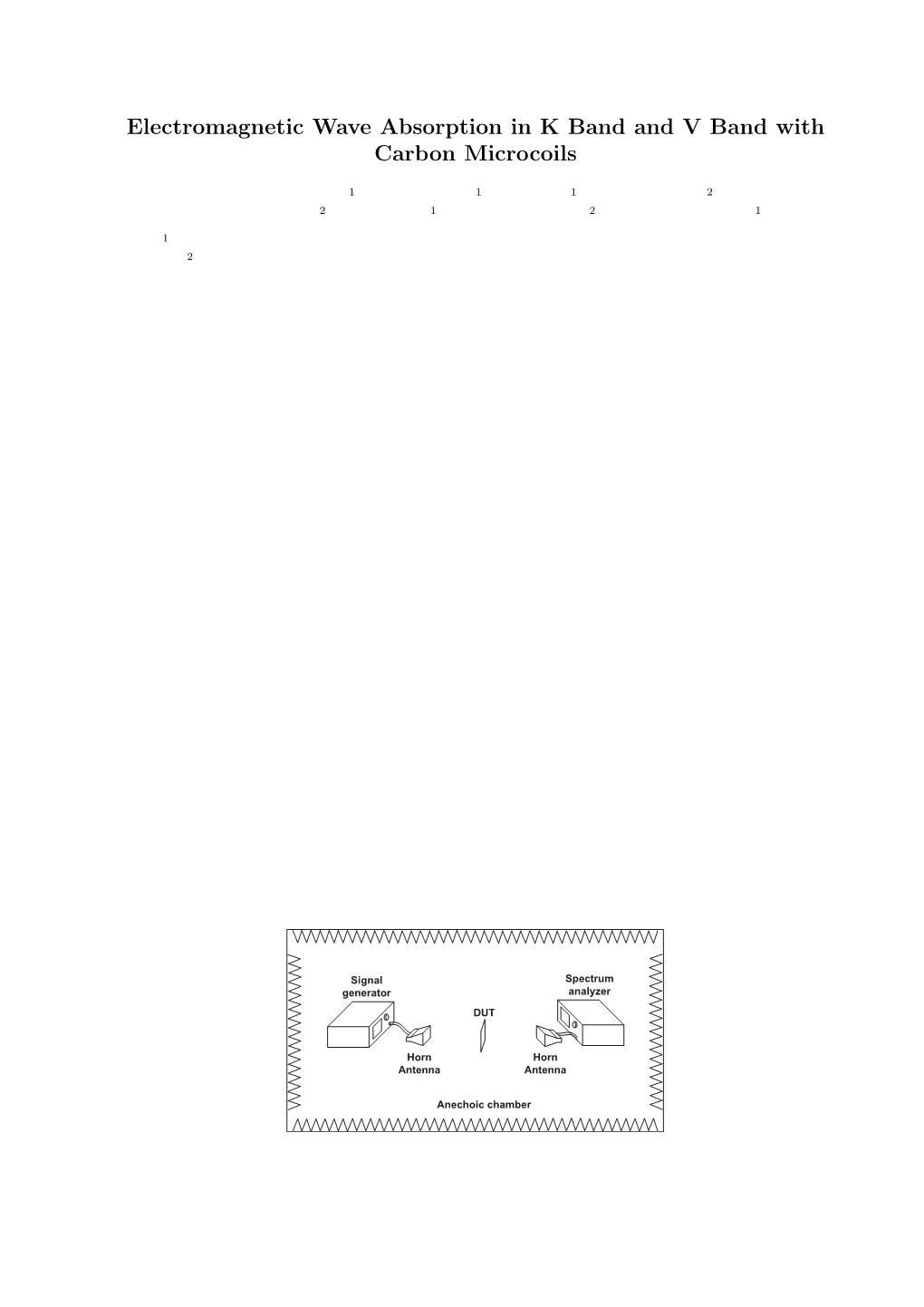 Electromagnetic Wave Absorption in K Band and V Band with Carbon Microcoils