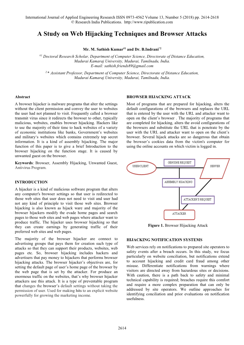 A Study on Web Hijacking Techniques and Browser Attacks