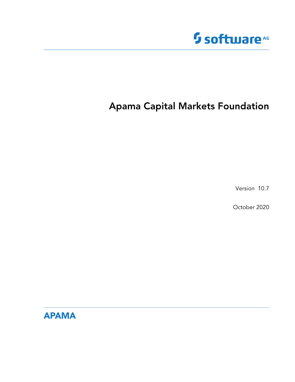 Apama Capital Markets Foundation