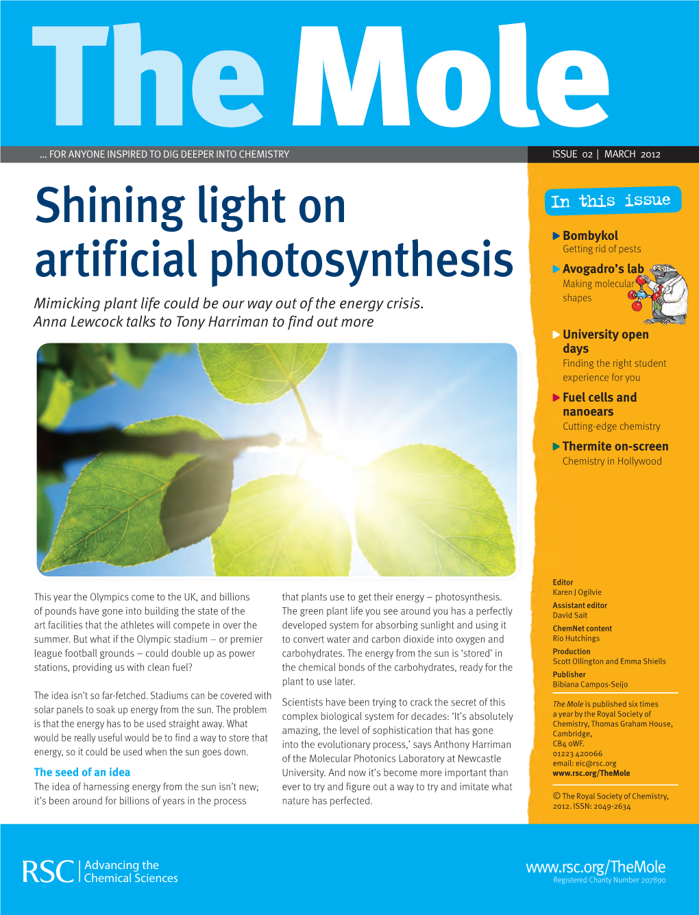Shining Light on Artificial Photosynthesis